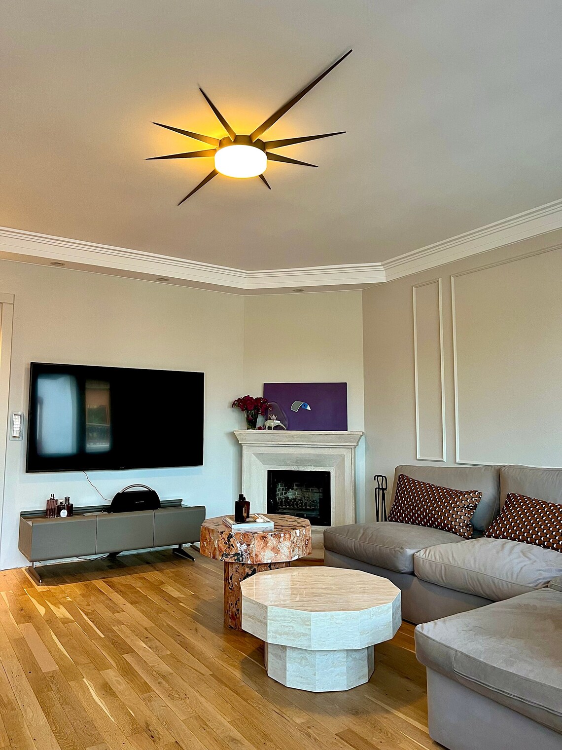 ETOILE GRANDE Semi Flush Mount Lighting - Close to Ceiling Fixture ...