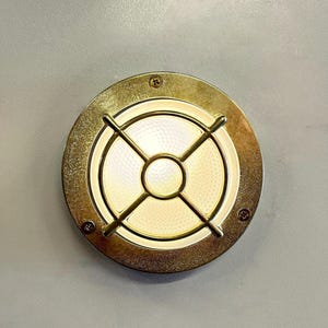 URDARIA TARGET Nautical Wall Sconce - Nautical Wall Light , Outdoor Light, Patio Light, IP64 Lighting, Brass Casting Light, Bulkhead Light