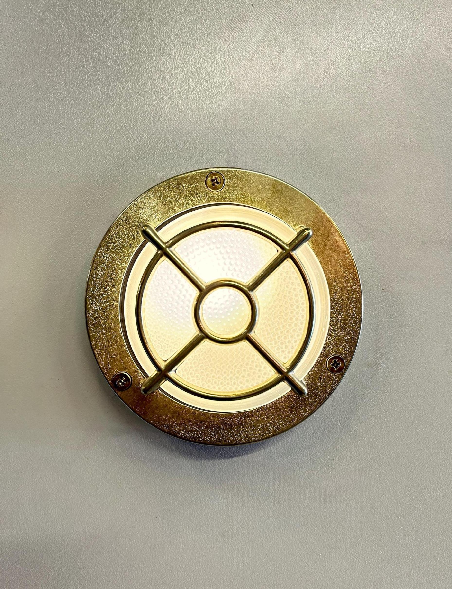 URDARIA TARGET Nautical Wall Sconce - Nautical Wall Light , Outdoor Light, Patio Light, IP64 Lighting, Brass Casting Light, Bulkhead Light
