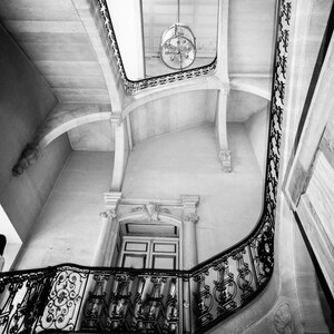 Black and White Photography - staircase versailles palace paris photography black and white Paris photo travel photography 8x10 "Majesty"