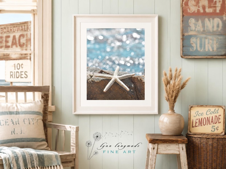 Starfish Beach Photo – Coastal Ocean Art Print image 8
