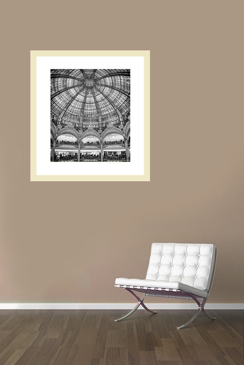 Paris Black and White Gallerie Lafayette Paris Decor 11x14 - Etsy