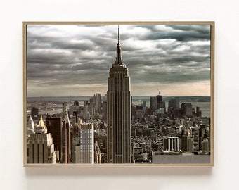 New York Photography - Empire State Building, new york cityscape wall art, new york gift, living room decor 11x14 architecture - "Sleepless"