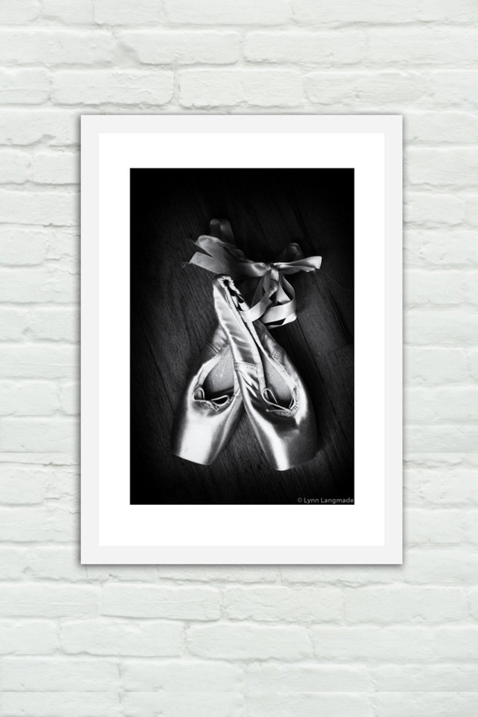 ballet art - pointe shoes black white 8x10 prints 11x14 large art 16x20 ballet prints ballerina dance photography 
