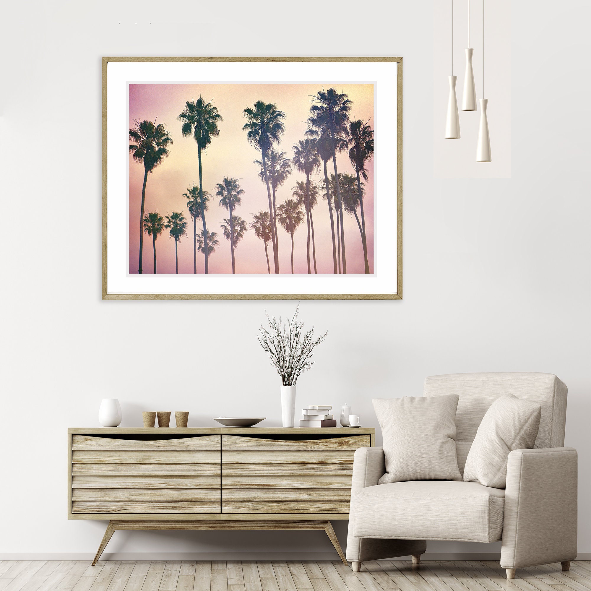 Palm Tree Print Printable Tropical Wall Art Palm Trees In | Etsy