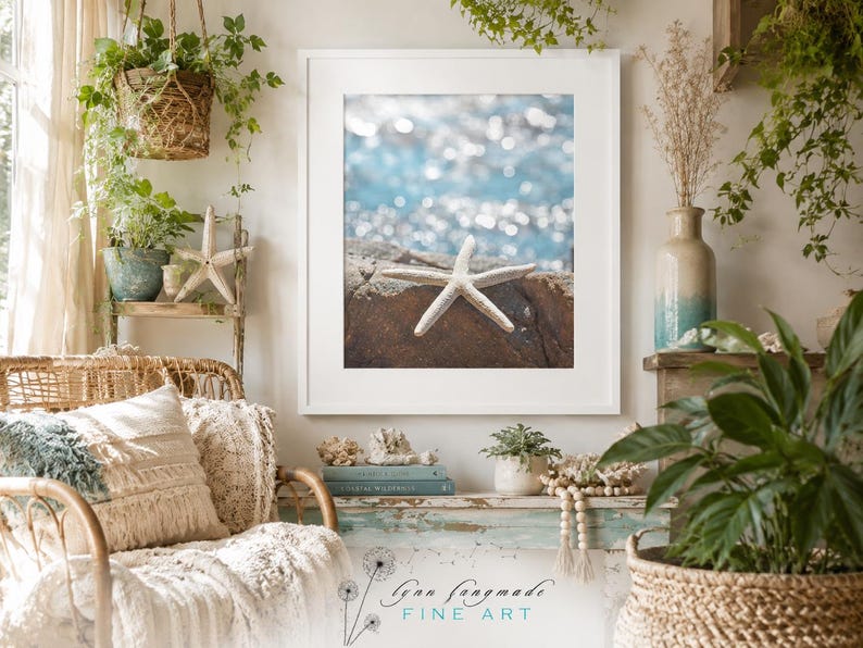 Starfish Beach Photo – Coastal Ocean Art Print image 6