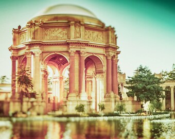 San Francisco Photography - palace of fine arts 11x14 san francisco prints 16x20 landmark beige city photograph 8x10 "Reflection of the Past