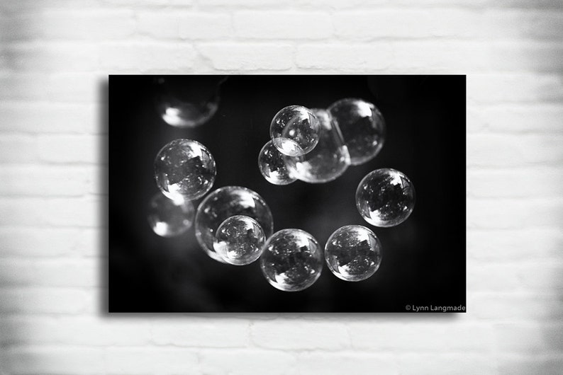 Bubble Wall Art spiral bubble canvas photography bubbles Etsy