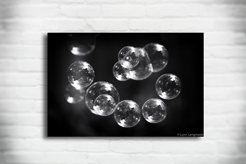 Bubble Wall Art spiral bubble canvas photography bubbles Etsy