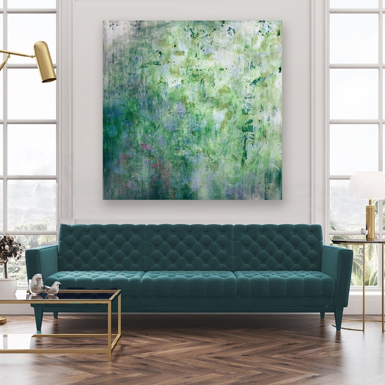 Abstract Canvas Wall Art oversized wall art 20x20 entryway Etsy