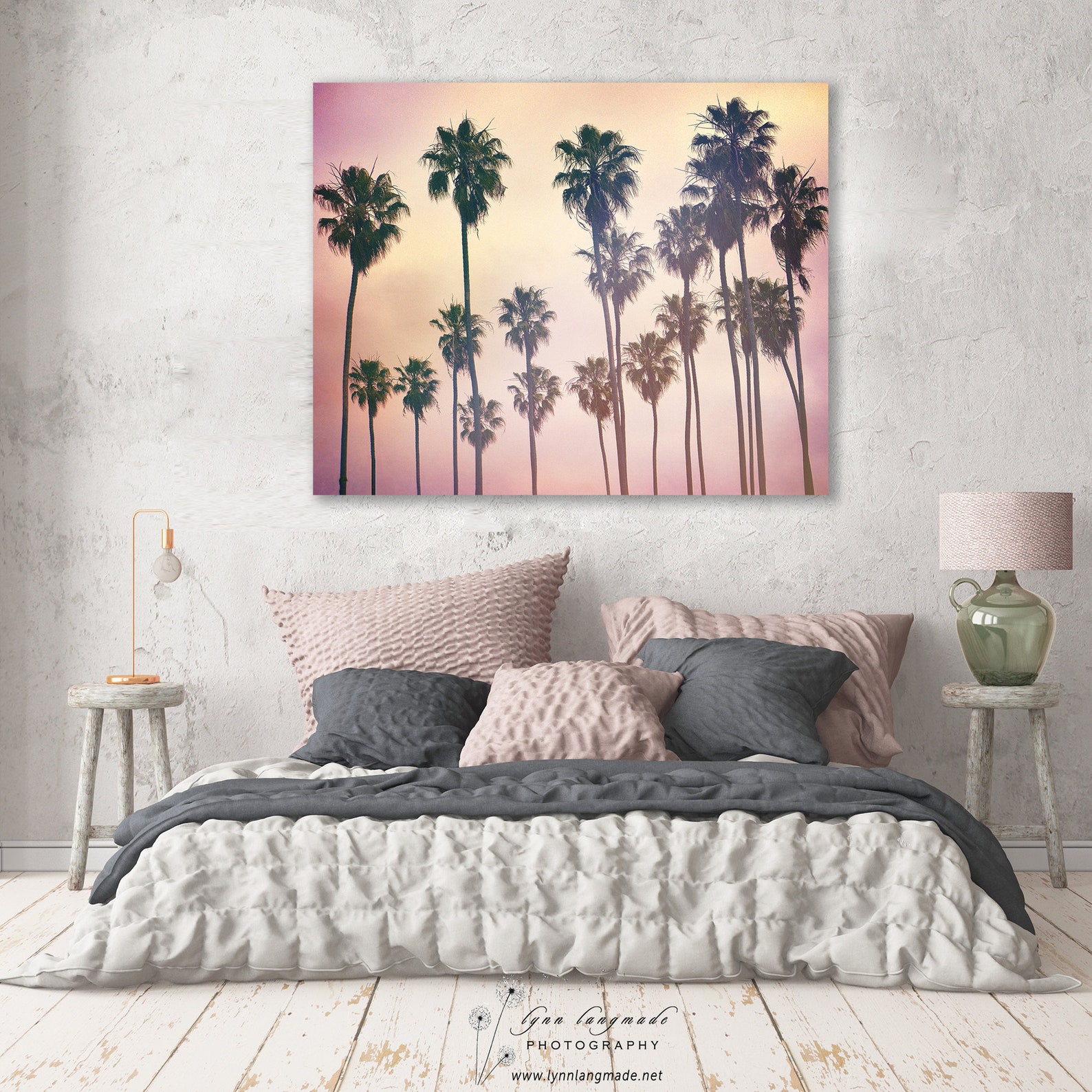 Palm Tree Print Printable Tropical Wall Art Palm Trees in | Etsy