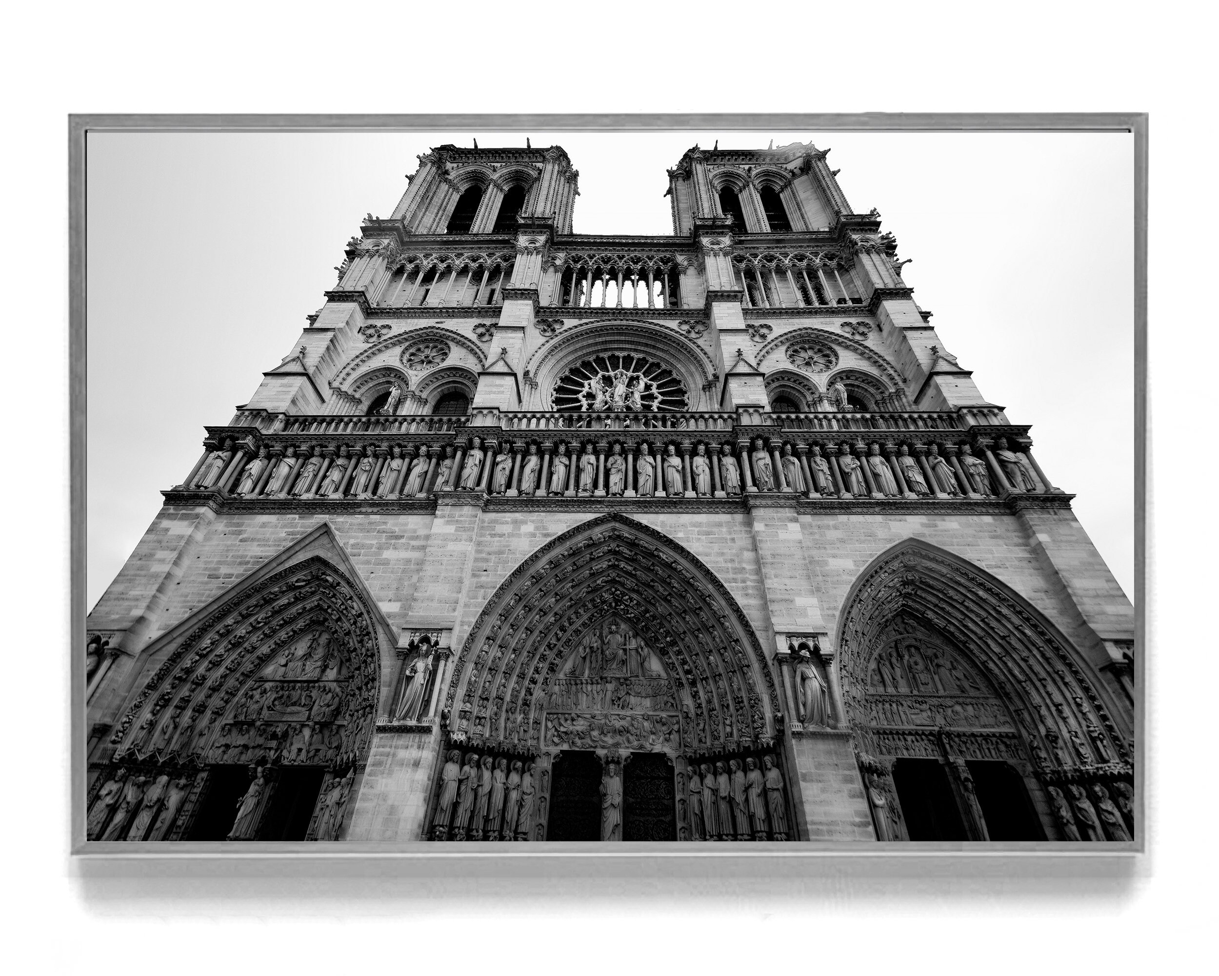 Notre Dame Print Black and White Travel Photography Paris - Etsy.de