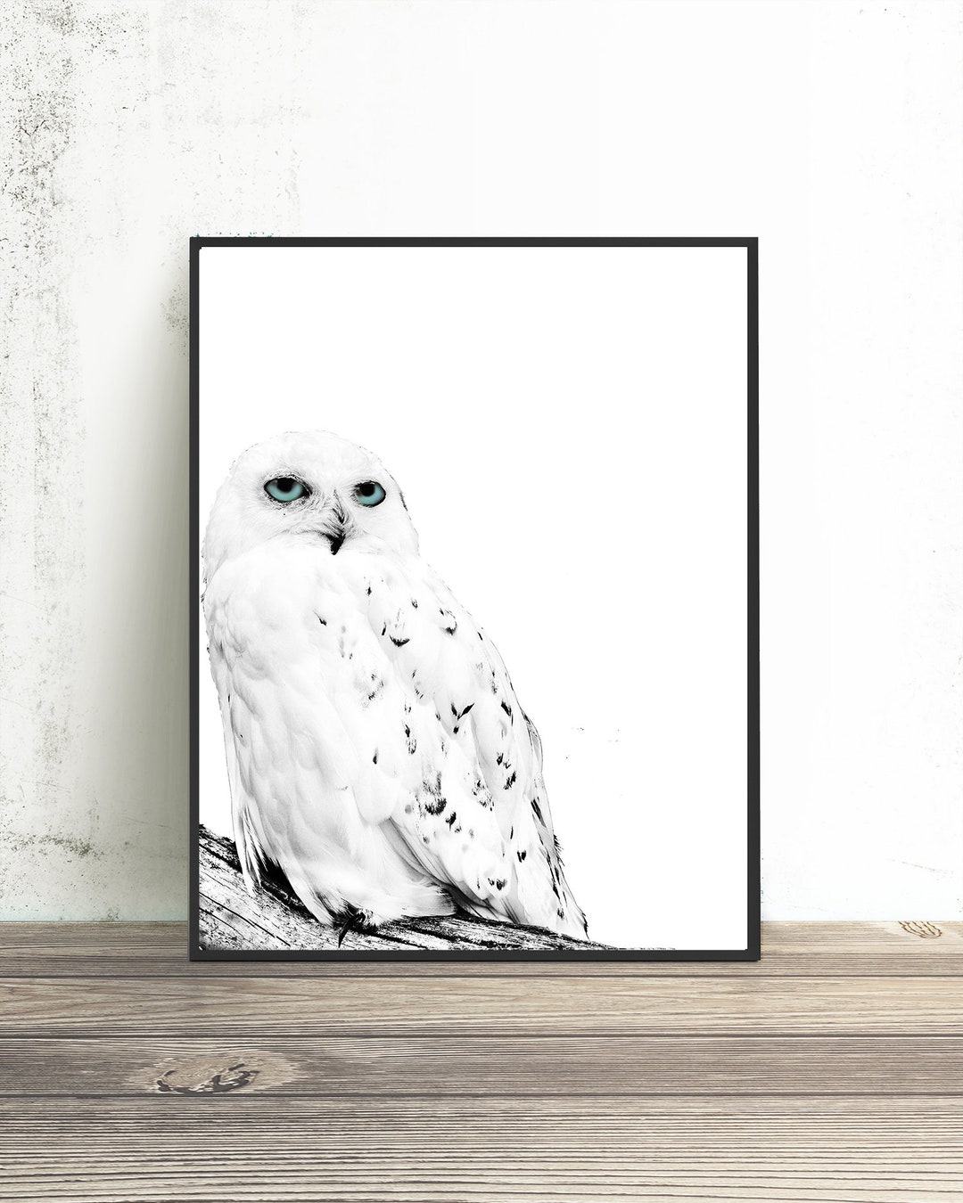 Owl Print - Minimalist Print, Owl Gift, 11x14, A1, Black and White Art ...