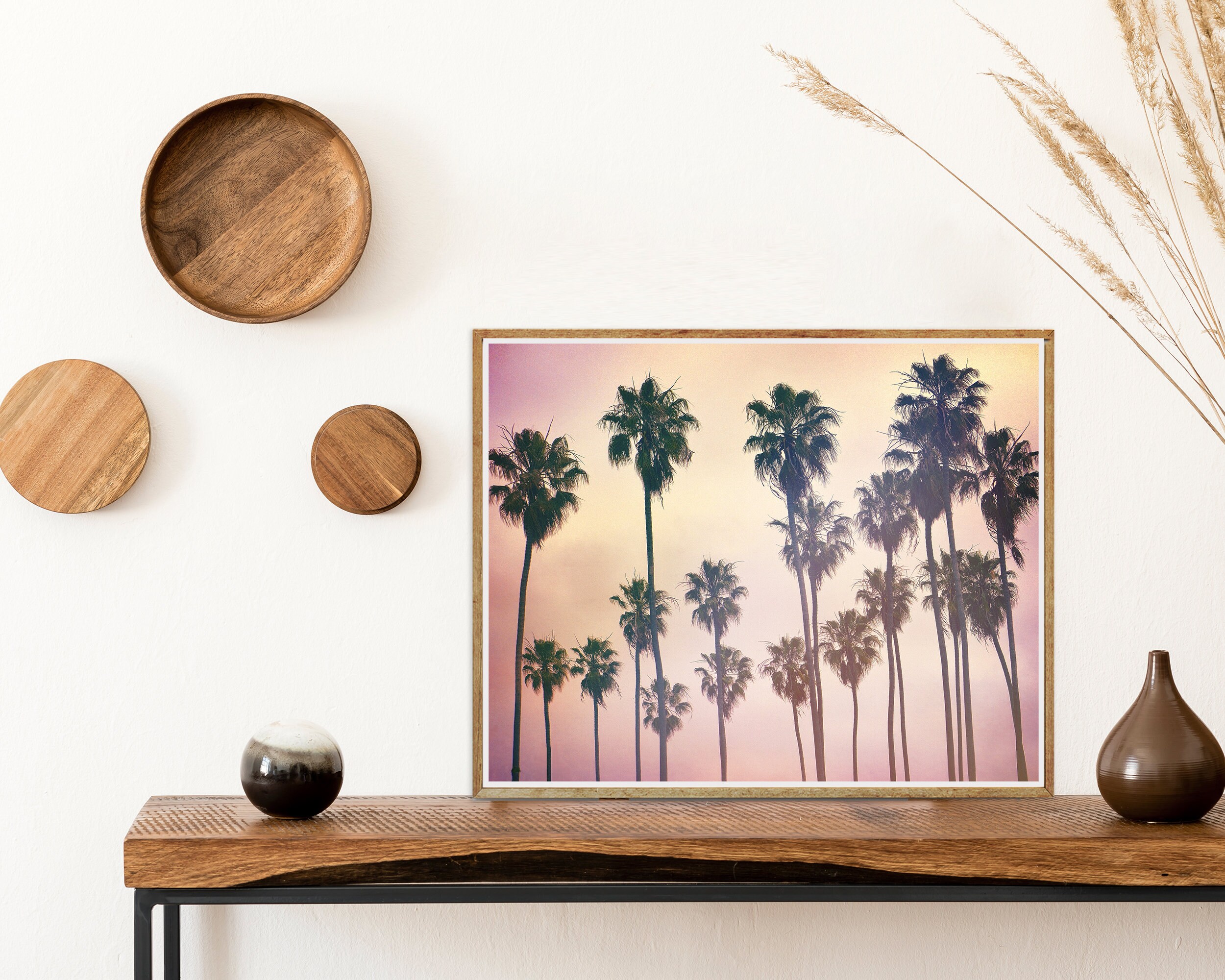 Palm Tree Print Printable Tropical Wall Art Palm Trees In | Etsy