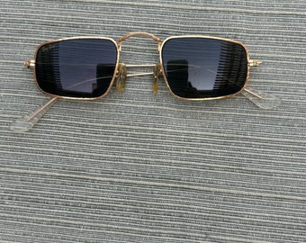 Ray Ban W0982 Gold Frame and Green Lenses Sunglasses 1980s
