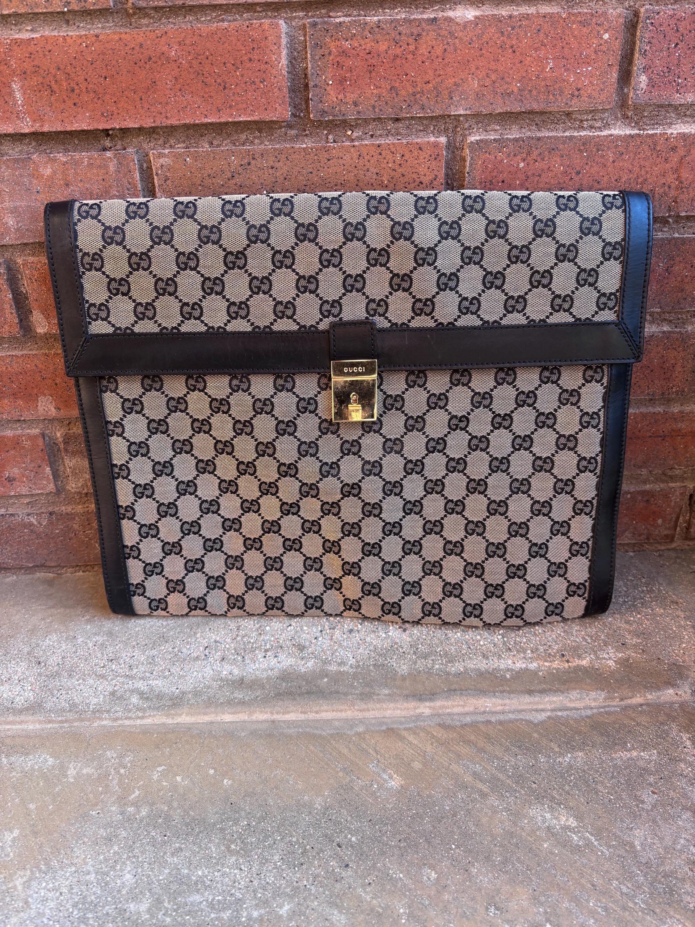 Vintage Gucci Briefcase - Etsy