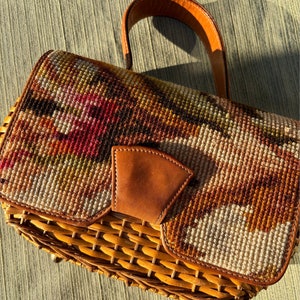 Bolso Koret Tapestry Basket de los años 50