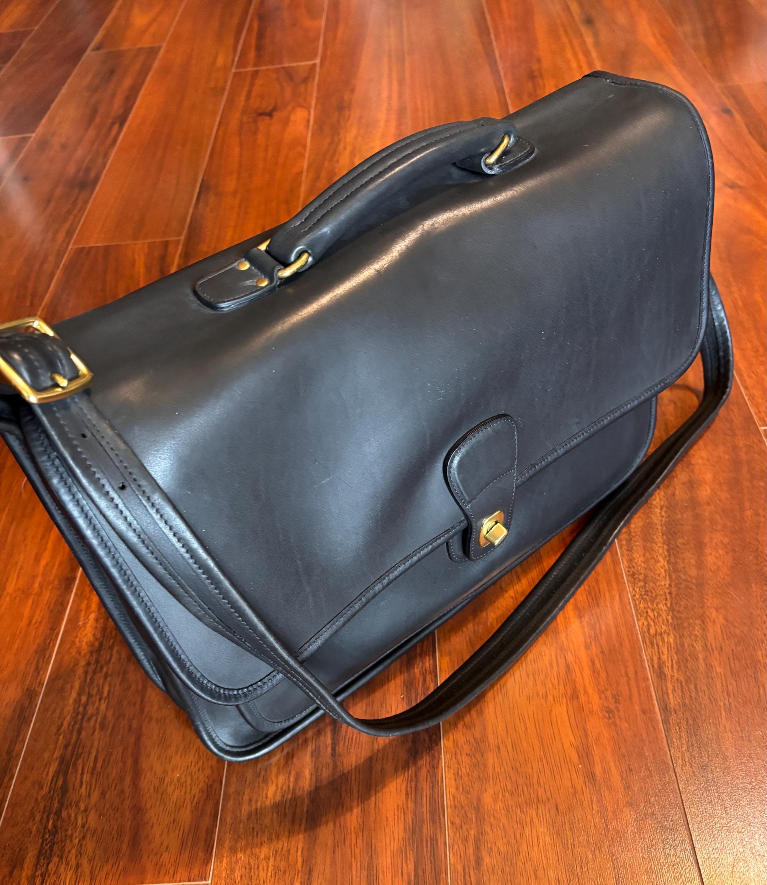 バッグ Vintage Coach Metropolitan Brief Bag Coach Vintage Leather Metropolitan Brief Laptop Bag Black | eBay