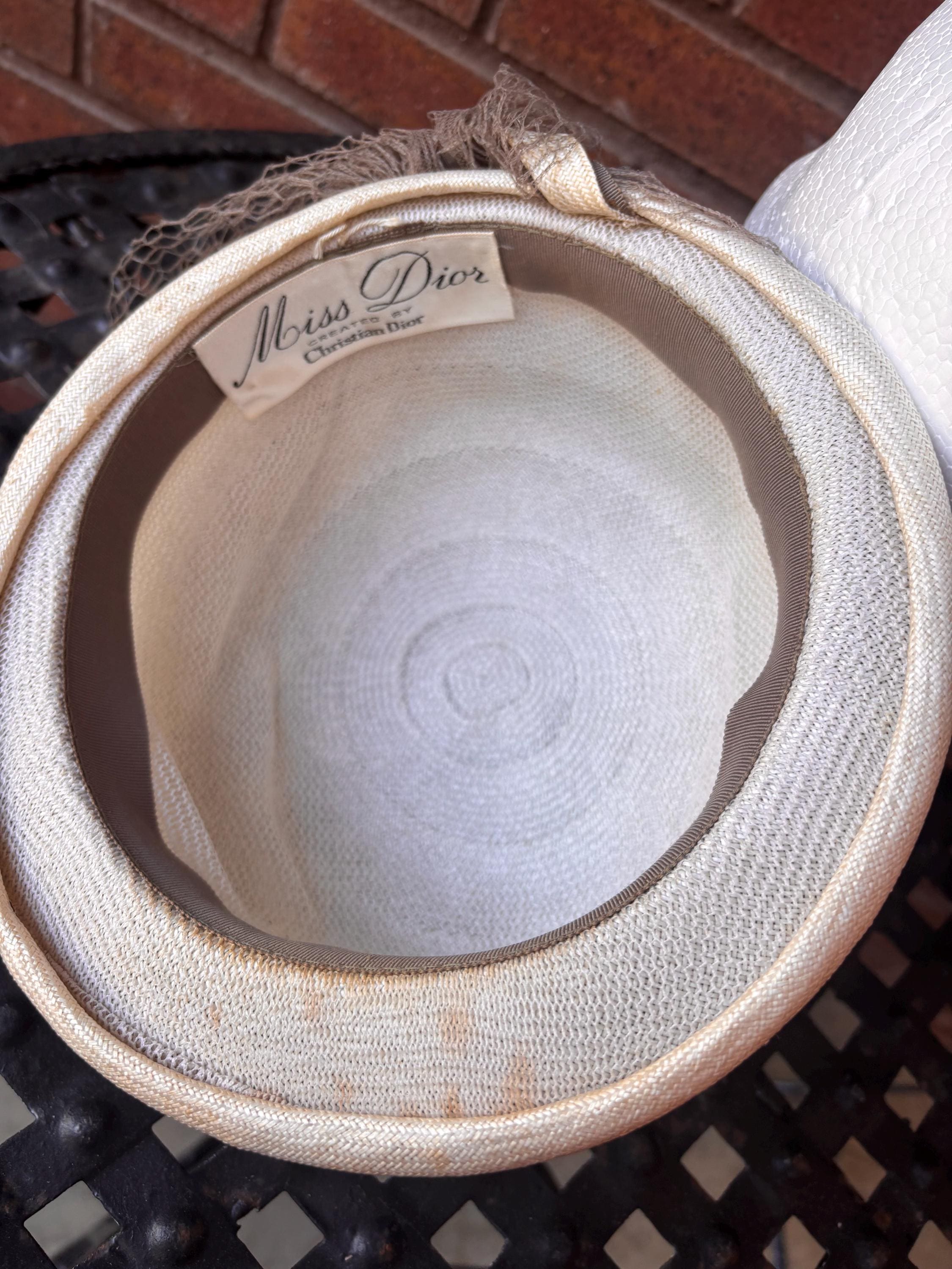 Miss Dior by Christian Dior Feather Vintage Hat Without hats there is no civilization.” ~ Christian Dior  main image 2