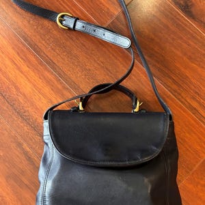 Coach SoHo Top Handle Handbag 1990s Navy