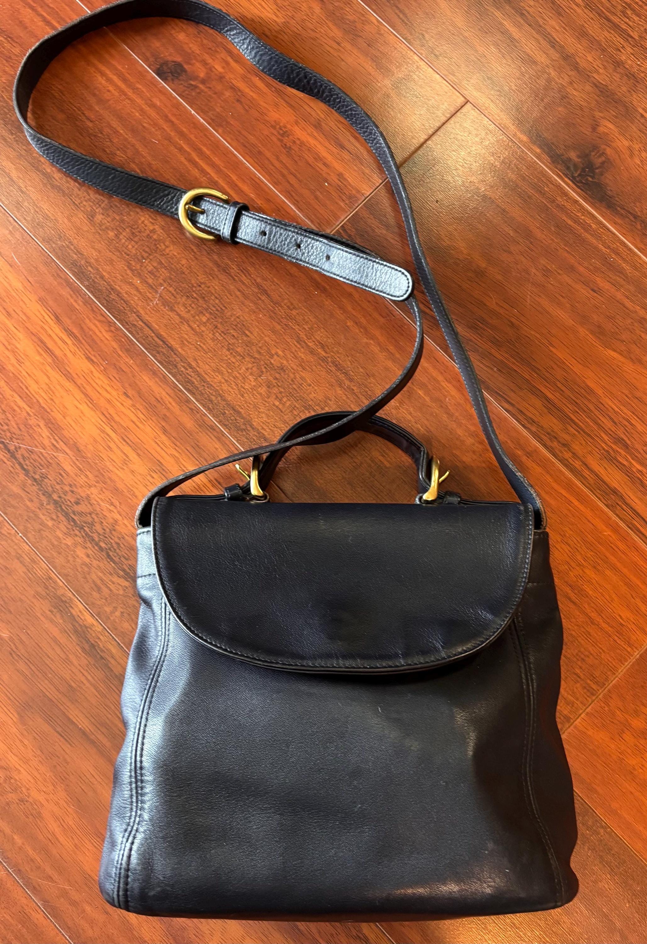 バッグ vintage coach Soho Hobo hand bag navy Coach Soho Top Handle Handbag 1990s Navy - Etsy