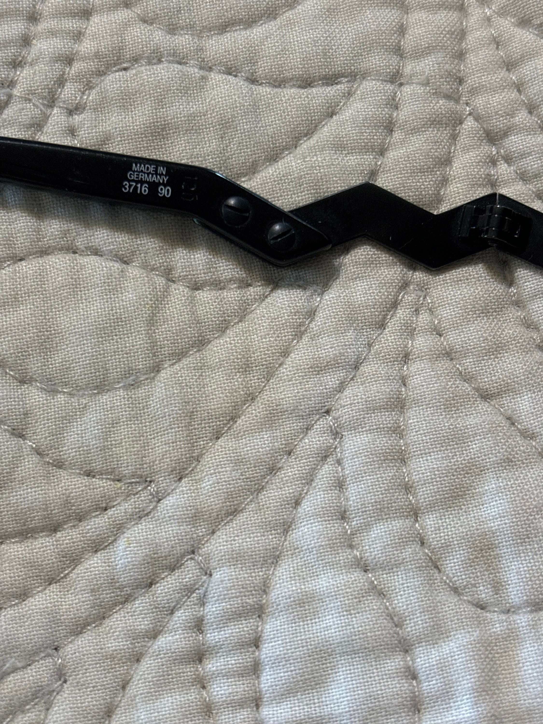 Vintage Black Womens Paloma Picasso Aviator Sunglasses 3716 Made in Germany Black Womens Paloma Picasso Aviator Sunglasses 3716 Made in  main image 2