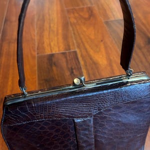 Vintage Alligator Handbag 1950s or 1960s