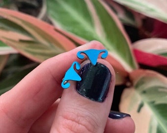 Uterus/Ovaries Post Earrings - Body Talk Jewelry