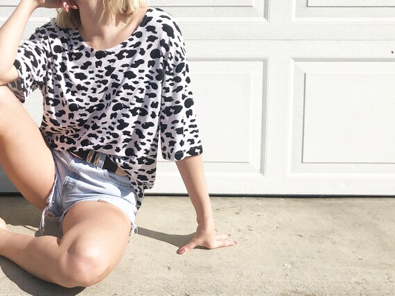 Cow Print Tee