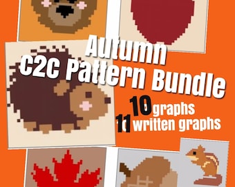 Autumn c2c Pattern Bundle - 10 panels