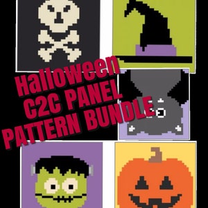 Pacchetto modello pannello c2c di Halloween - Grafici e scritte