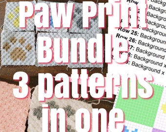 Paw Print Crochet Pattern Bundle