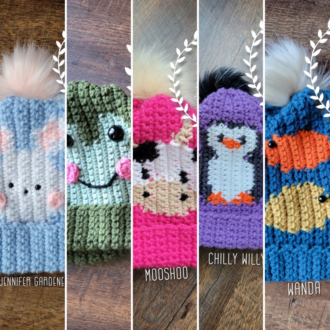 Hat Pattern Bundle #1 (5 Patterns) - Etsy