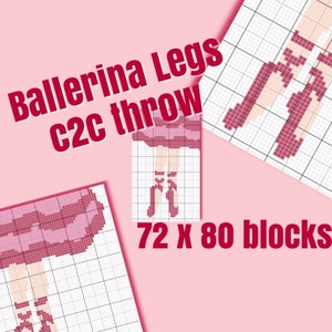 Ballerina Legs c2c - Graph and Written