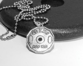 Davitu Seven Joe Strong Man Stainless Steel Pendant Necklace Personalized Sport Dumbbell Weight Lifting Charm Gym Jewelry Necklace Metal Color: 14 Davitu Seven Joe Strong Man Stainless Steel Pendant Necklace Personalized Sport Dumbbell Weight Lifting Charm Gym Jewelry Necklace Metal Color: 14