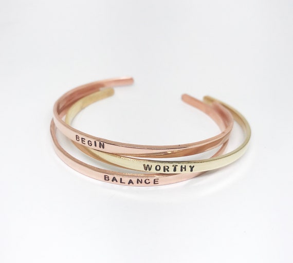 Friendship Bracelet Custom Name Jewelry Hand Stamped Jewelry Word Bracelet Quote Bracelet Personalized Word Bracelet