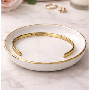 Secret Message Bangle: Personalized Custom Bracelet