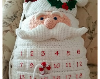 Santa Countdown Pillow