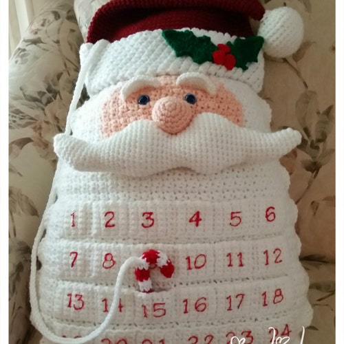 Santa Countdown Pillow - Etsy