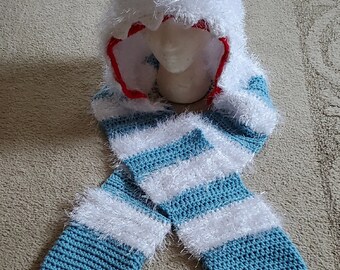 Abominable Snowman Hooded Scarf