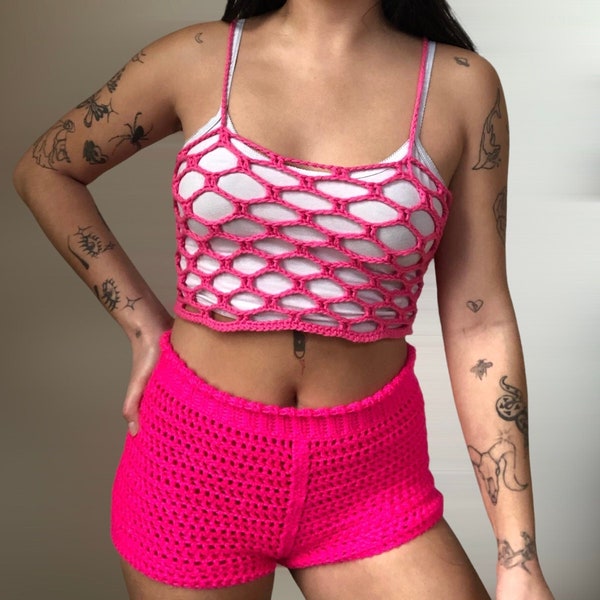 Marina Fishnet Top crochet pattern