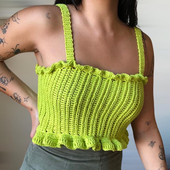 The Vivi Top Ruffled Crochet Corset Written Pattern - Etsy