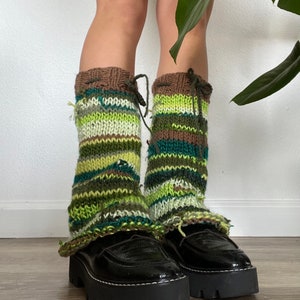 Mary Jane knit leg warmers pattern image 3
