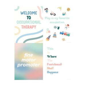 Ergotherapie Wandkunst, Büro Dekor