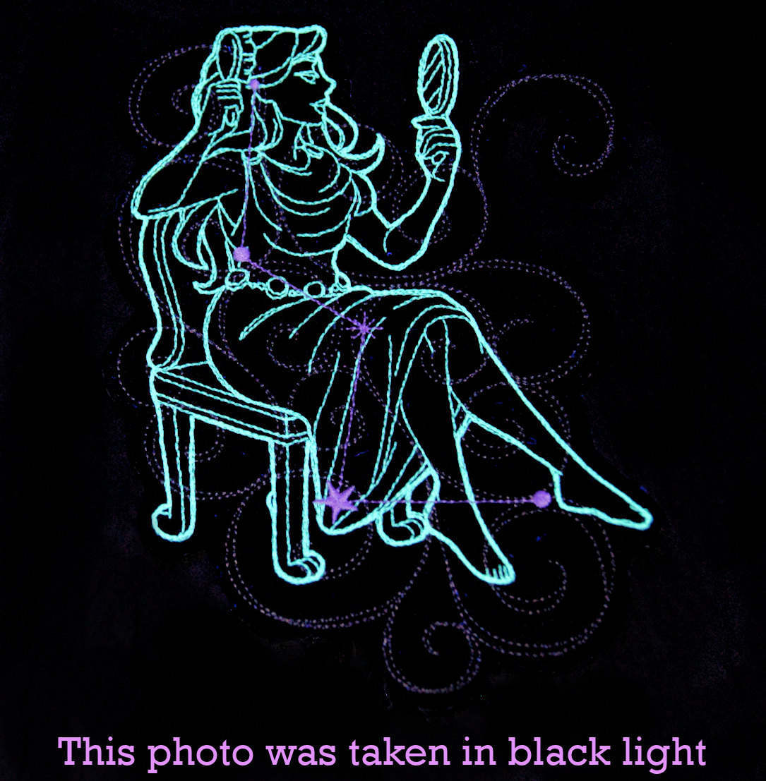 Cassiopeia - Stellar Constellation Glow in the Dark - Iron