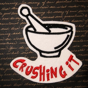 Crushing It - Iron On Embroidery Patch MTCoffinz