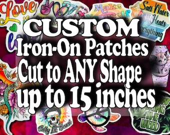 CUSTOM Photo Patch -  I will make ANY picture into an Iron On Patch MTCoffinz - Choose size