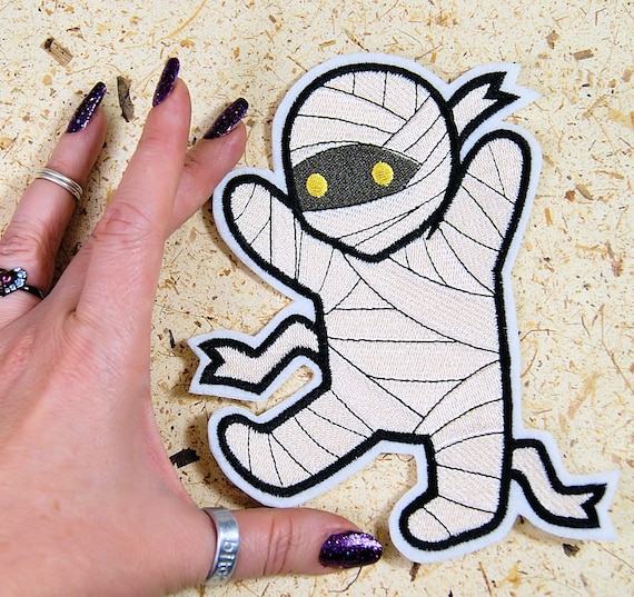 Mummy Too Cute Cartoon Iron on Embroidery Patch Mtcoffinz - Etsy