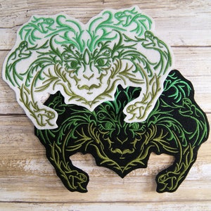 Medusa Fantasy Fierce Iron On Embroidery Patch MTCoffinz - - Choose Size / Color