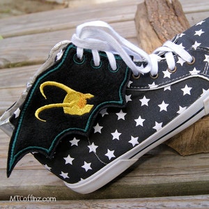 Loki Helmet Embroidered Shoe Wings Mtcoffinz - Etsy